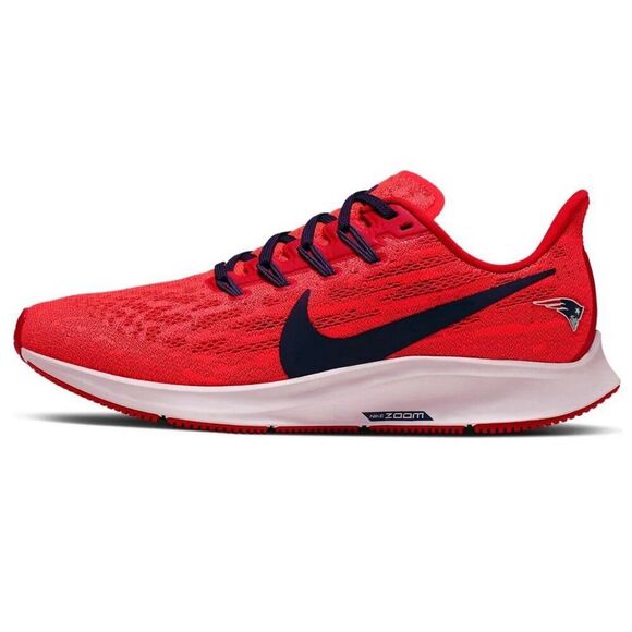 Nike Air Zoom Pegasus 36 New England Patriots CI2012-600 Women's 10.5 Men 8.5 - Picture 3 of 15